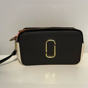 Marc Jacob Black and Red Double Zip Crossbody Wristlet - Designer Inspired,